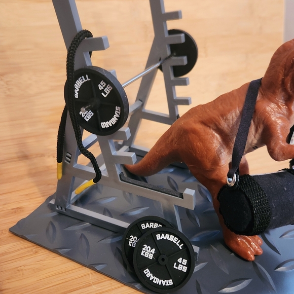T-Rex Fitness Scene w/ Accessories - Picture 5 of 14